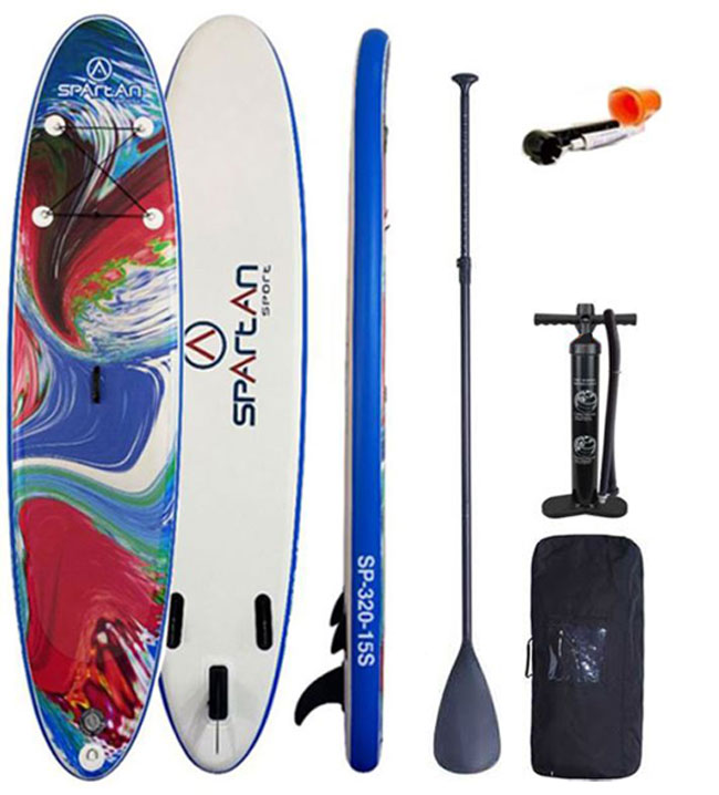 Spartan SUP Board - Blå/Rød/Hvid