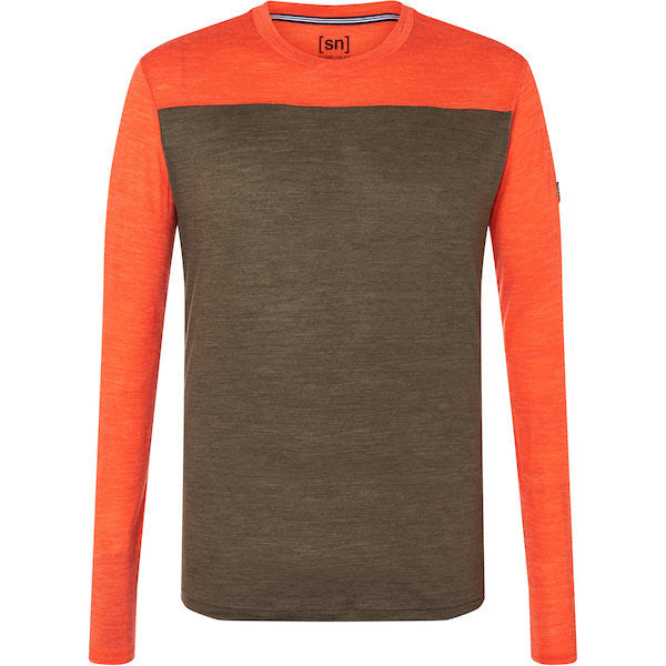 Herre Langærmet T-shirt - Contrast LS - Str. XXL
