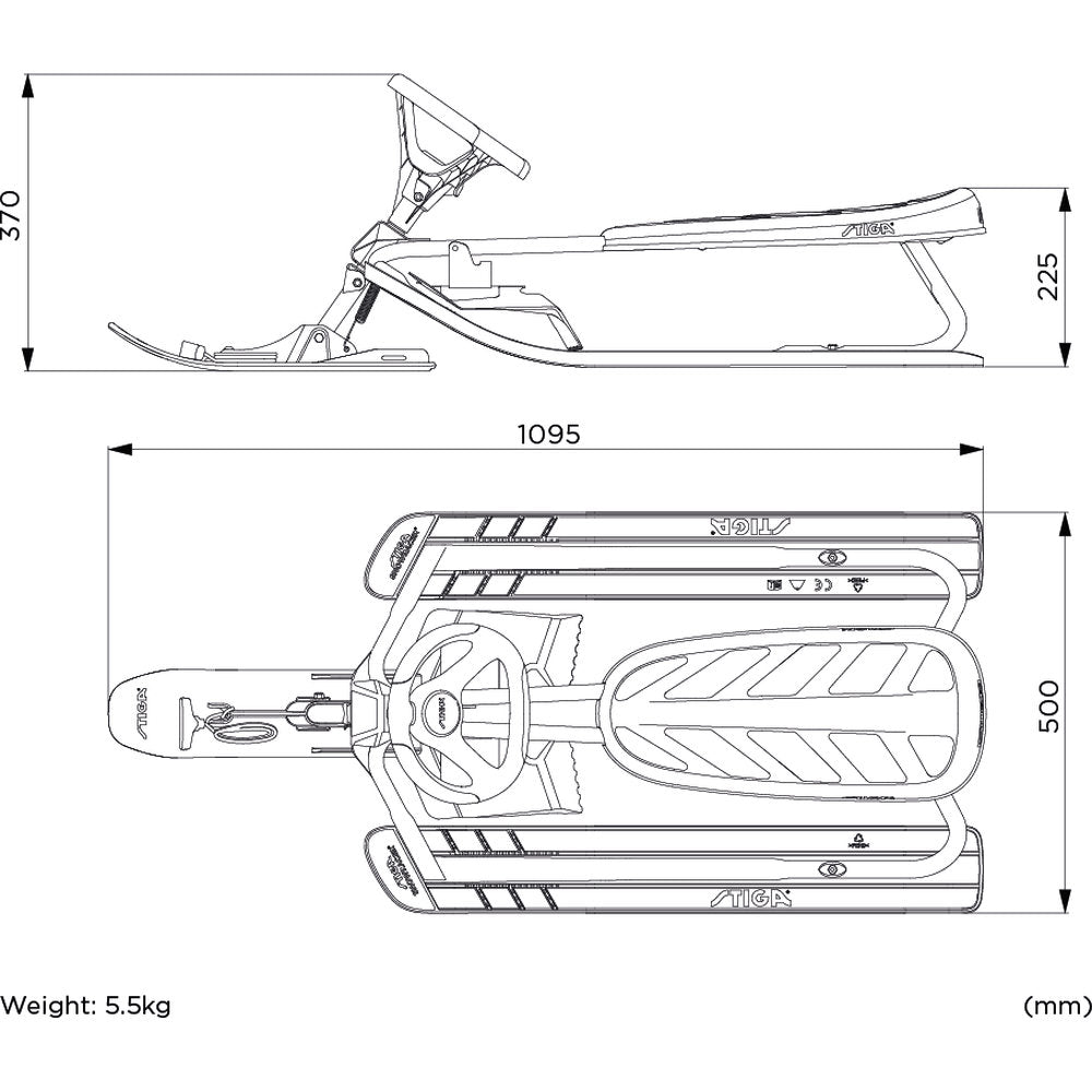 Snowracer Iconic Kælk - Red/Black