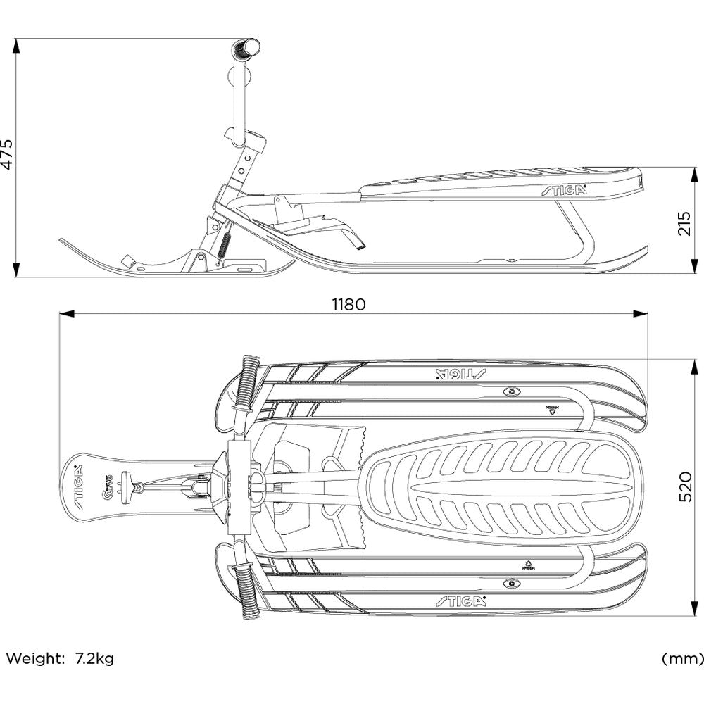 Snowracer Curve SX Kælk