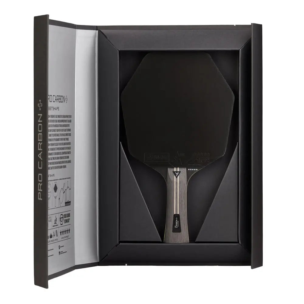Bordtennisbat - Pro Carbon+ Cybershape 5-Star