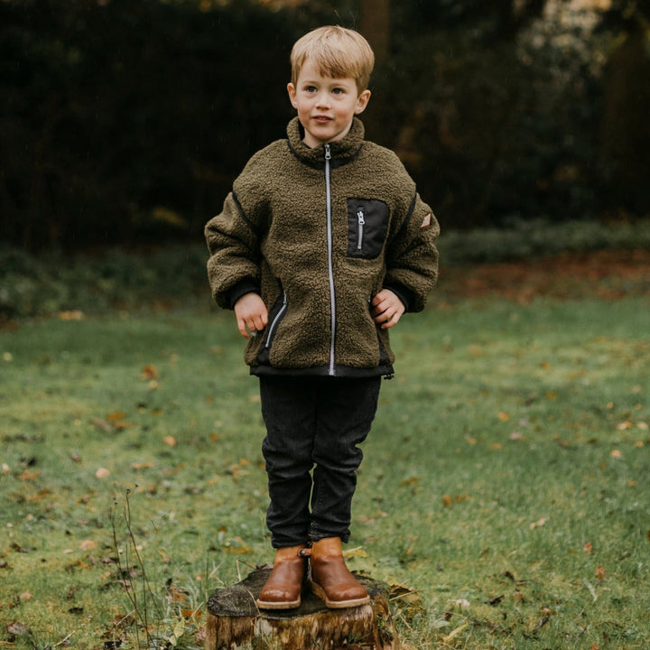 Børn - Vendbar Teddy Jakke