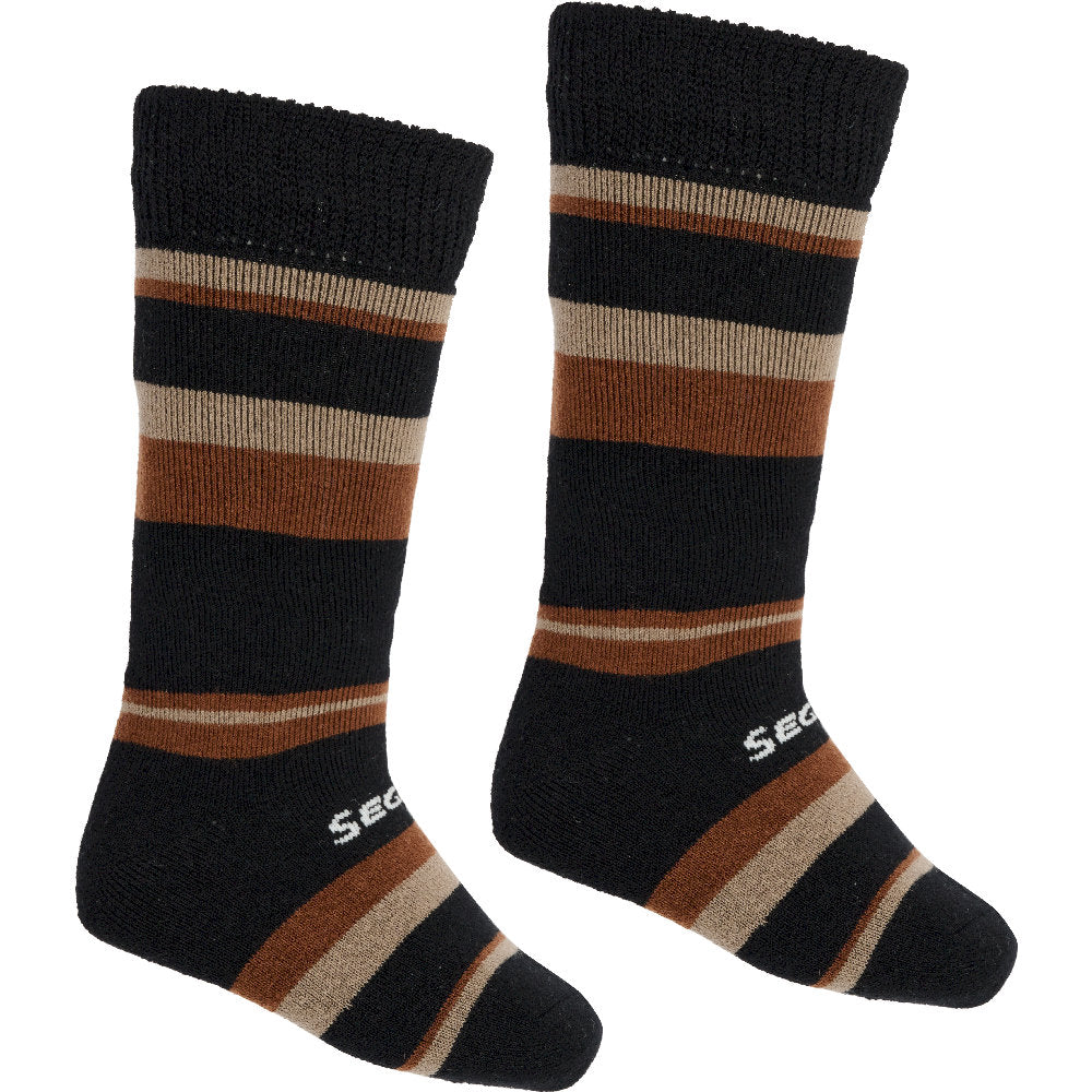 Børn - Stripe Merinould Skistrømper - Flere Farver