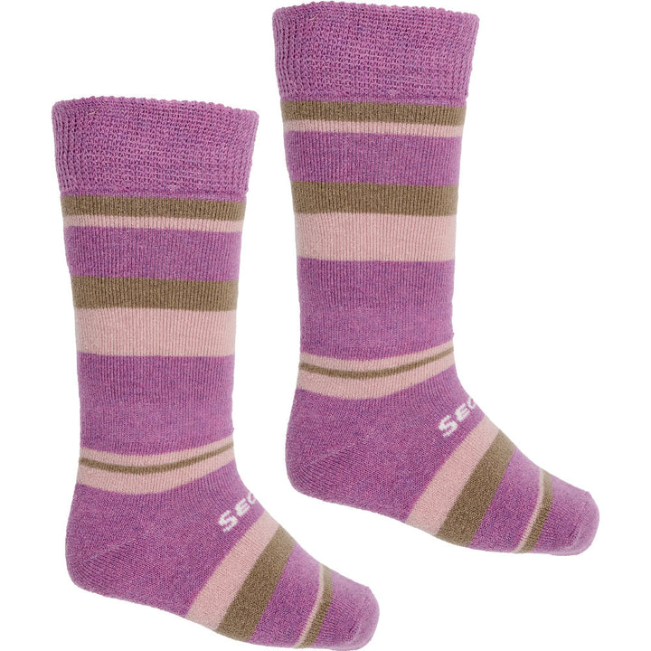 Børn - Stripe Merinould Skistrømper - Flere Farver