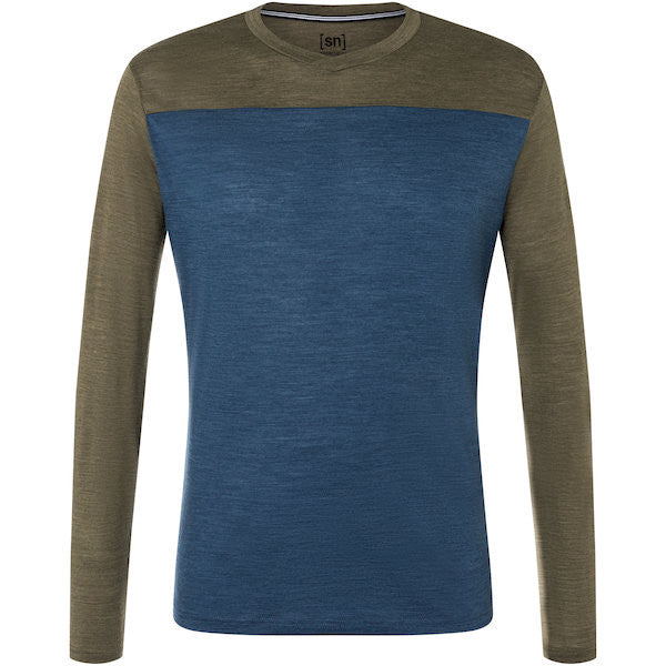 Herre Langærmet T-shirt - Contrast LS